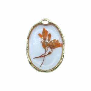 Pressed Flower Drop - Oval - 29 x 20mm