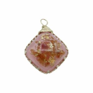 Pressed Flower Drop - Diamond - 29 x 22mm