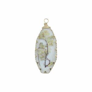 Pressed Flower Drop - Oval - 42 x 18mm