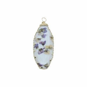Pressed Flower Drop - Oval - 42 x 18mm