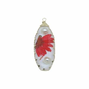 Pressed Flower Drop - Oval - 42 x 18mm