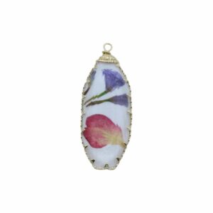 Pressed Flower Drop - Oval - 42 x 18mm