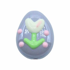 Floral Drop - 25 x 20mm - Purple