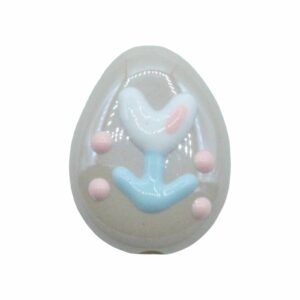 Floral Drop - 25 x 20mm - Tan