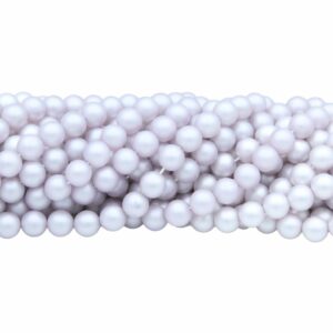 Pastel Pearl - Glass - 4mm - Purple - 40cm Strand