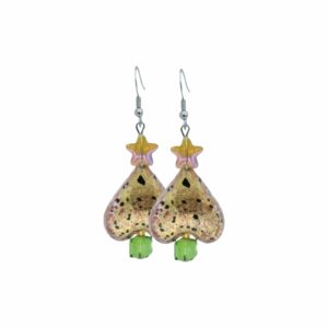 Christmas Tree Earrings - Murano Glass - 35mm