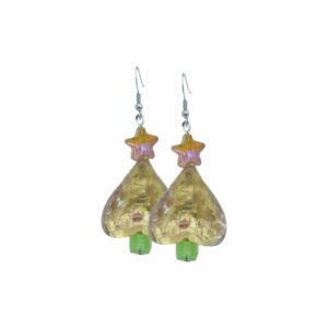 Christmas Tree Earrings - Murano Glass - 35mm