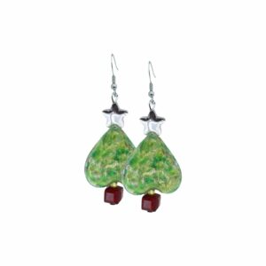 Christmas Tree Earrings - Murano Glass - 35mm