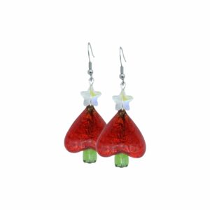 Christmas Tree Earrings - Murano Glass - 35mm