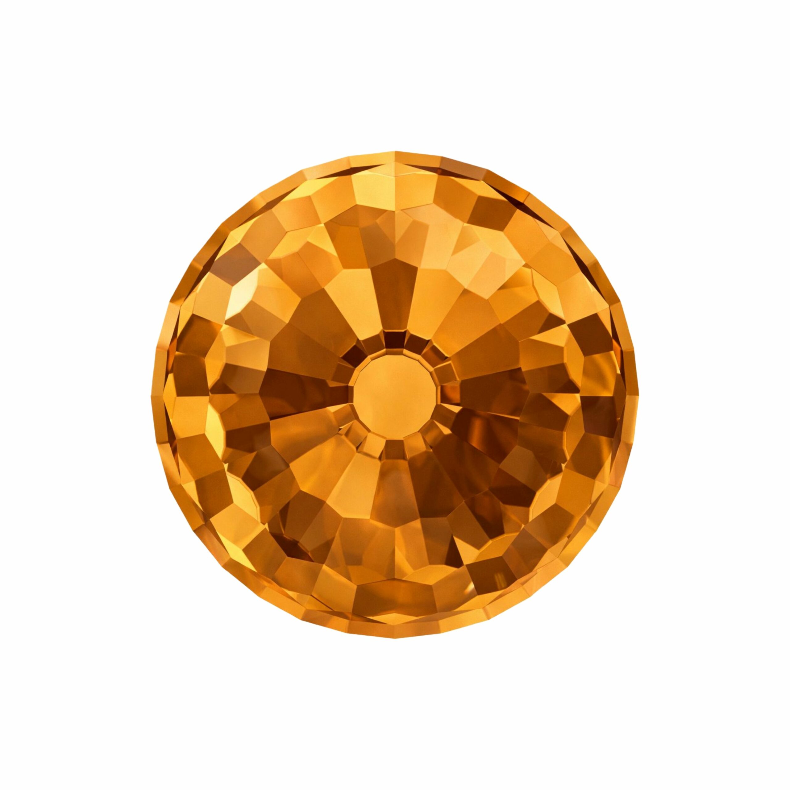 Swarovski 4861 - Fireball Fancy Stone - 14mm - Topaz CAL Z