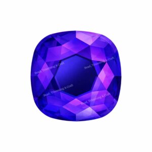 Swarovski 2470 - Cushion Cut Flatback - 12mm – Heliotrope F
