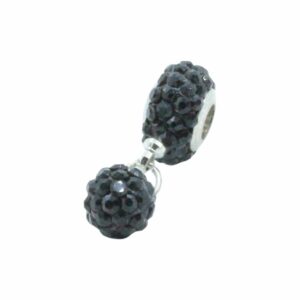 Pave Spacer / Ball Drop - 28mm - Jet