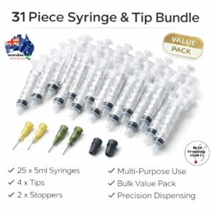 31 Piece Syringe & Tip Bundle