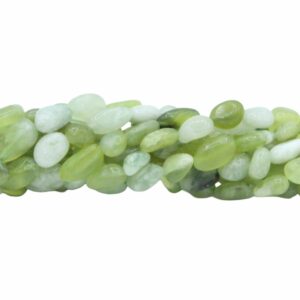 6 to 8mm Nugget Shape Bead - Serpentine Jade - 39cm Strand