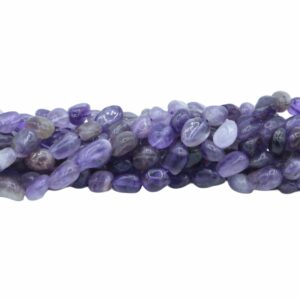 6 to 8mm Nugget Shape Bead - Amethyst - 39cm Strand