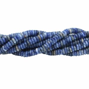 6 x 2mm Rondelle Shape Bead - Sodalite - 39cm Strand