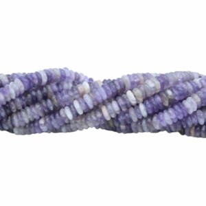 6 x 2mm Rondelle Shape Bead - Amethyst - 39cm Strand