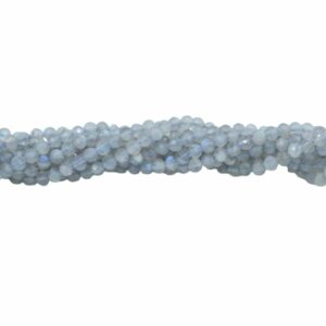4mm Labradorite - Round Faceted - 39cm Strand