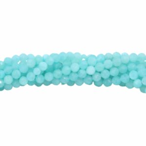 4mm Amazonite - Round Faceted - 39cm Strand