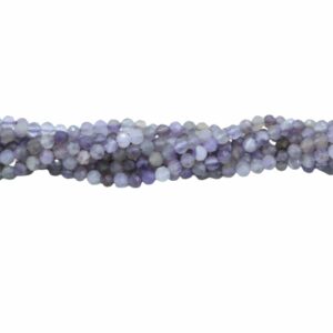 4mm Fluorite - Round Faceted - 39cm Strand