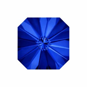 Swarovski 4650 – Square Octagon Rivoli - 14mm - Capri Blue F