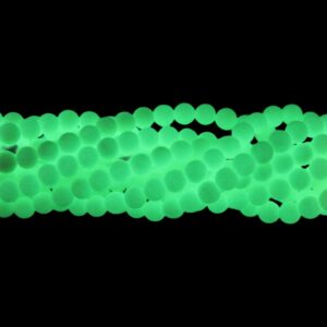 Luminous Beads - Round - Glass - 6mm - 38cm Strand