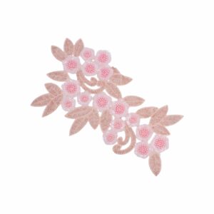 37cm - Floral Motif - Apricot