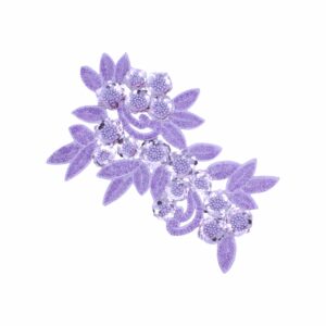 37cm - Floral Motif - Light Purple
