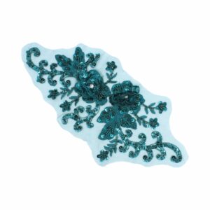 39cm - Floral Motif - Zircon