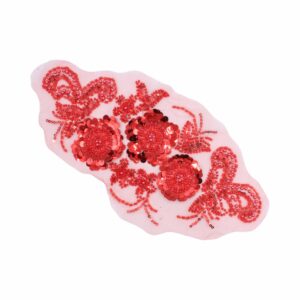 28cm - Floral Motif - Red
