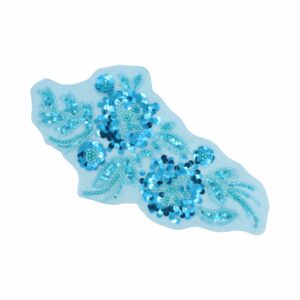 30cm - Floral Motif - Light Blue