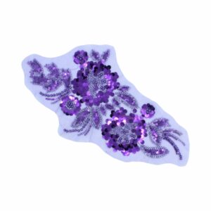 30cm - Floral Motif - Purple