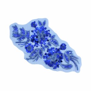 30cm - Floral Motif - Dark Purple