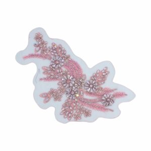 29cm - Crystal Floral Motif - Light Pink