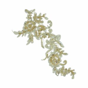 30cm - Floral Motif - Gold - Left