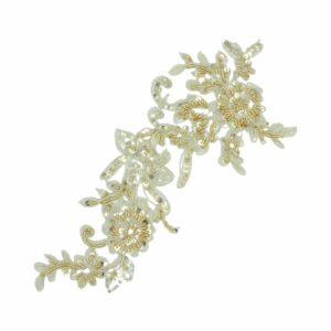 30cm - Floral Motif - Gold - Right