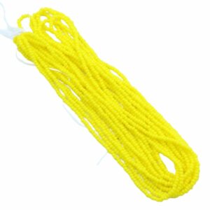 Seed Bead Hank - 11/0 - Preciosa - Yellow Opaque - 18 grams
