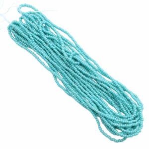 Seed Bead Hank - 11/0 - Preciosa - Green Turquoise AB - 18 grams
