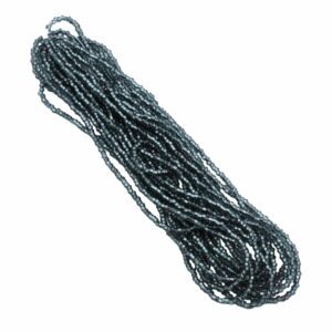 Seed Bead Hank - 11/0 - Preciosa - Black Diamond Silverlined - 18 grams