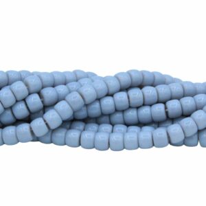 Abacus Spacer Beads - Glass - 8 x 6mm - 39cm Strand - Grey