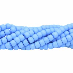 Abacus Spacer Beads - Glass - 8 x 6mm - 39cm Strand - Light Blue