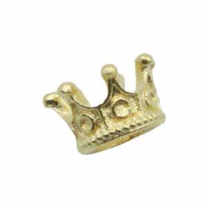 Crown Bead - 10mm - Gold