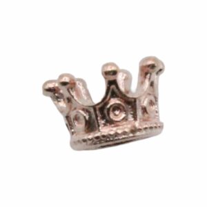 Crown Bead - 10mm - Rose Gold