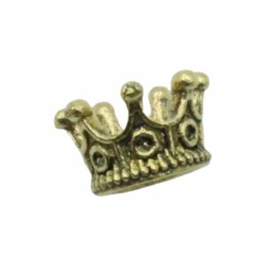 Crown Bead - 10mm - Antique Gold