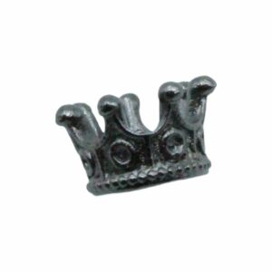 Crown Bead - 10mm - Gun Metal