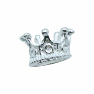 Crown Bead - 10mm - Silver