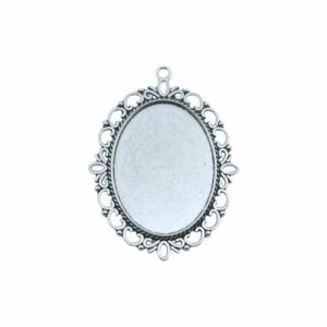 Oval Setting - 60mm - Antique Silver