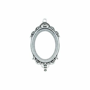 Oval Setting - 65mm - Antique Silver