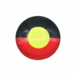 Aboriginal Flag Cabochon - 10mm