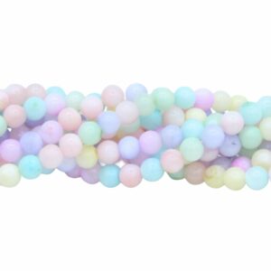 Shell Beads - Round - 2mm - 38cm Strand - Mix Colour